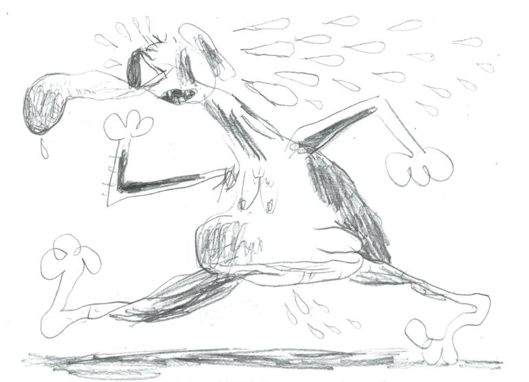 770x556 long distance runner drawing - Runner Drawing