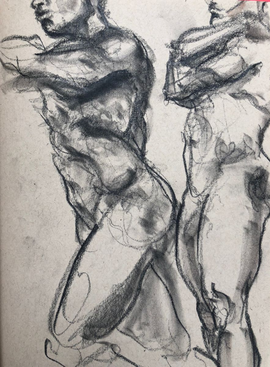 883x1200 runner drawing - Runner Drawing