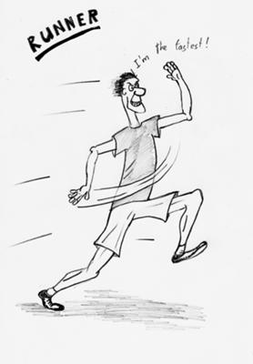 278x400 runner - Runner Drawing