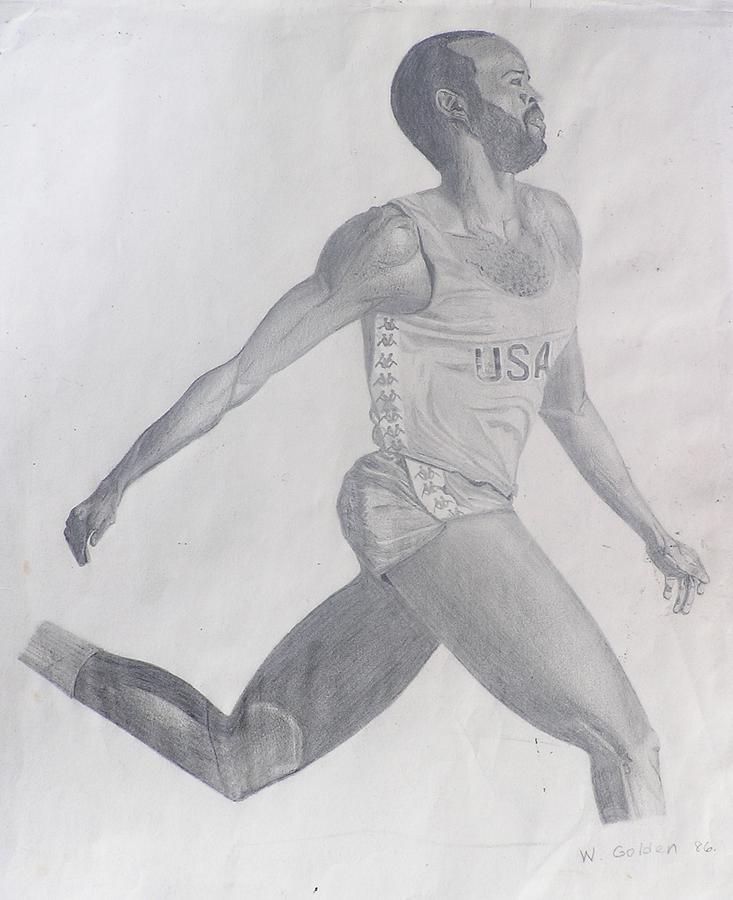 733x900 the runner drawing - Runner Drawing