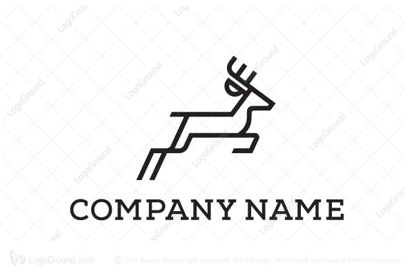 600x400 Running Deer Logo - Running Deer Drawing