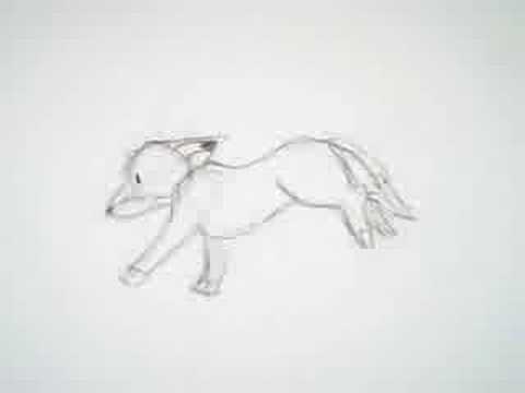480x360 Running Fox - Running Fox Drawing