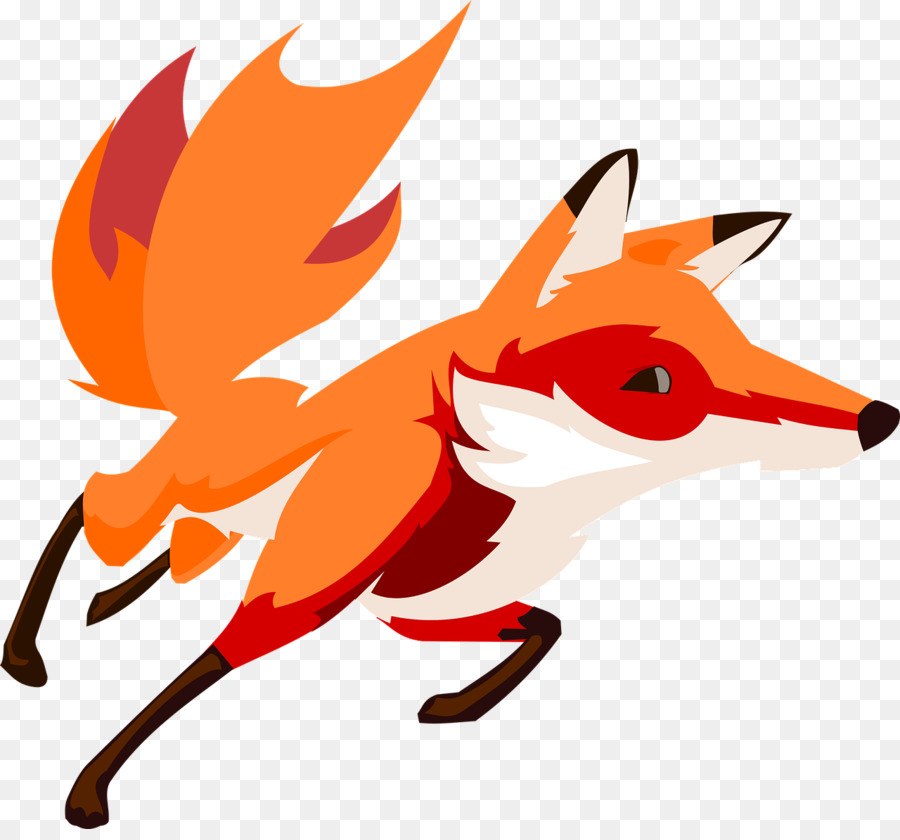 900x840 Download Running Fox Clipart Drawing Clip Art - Running Fox Drawing