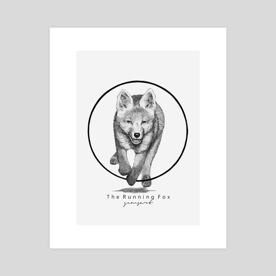 540x540 The Running Fox - Running Fox Drawing