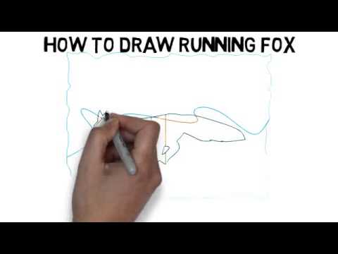 480x360 how to draw running fox quickly and easily - Running Fox Drawing