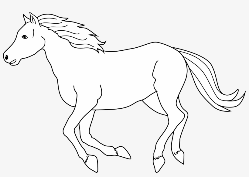 820x583 running horse clip art - Running Horse Line Drawing