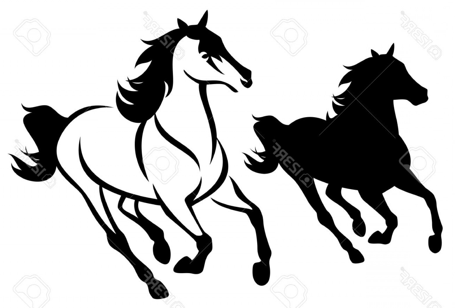 1560x1059 running horse clipart black and white sohadacouri - Running Horse Line Drawing
