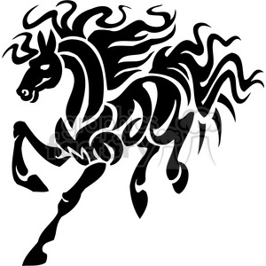 300x300 running horse art clipart royalty free clipart - Running Horse Line Drawing