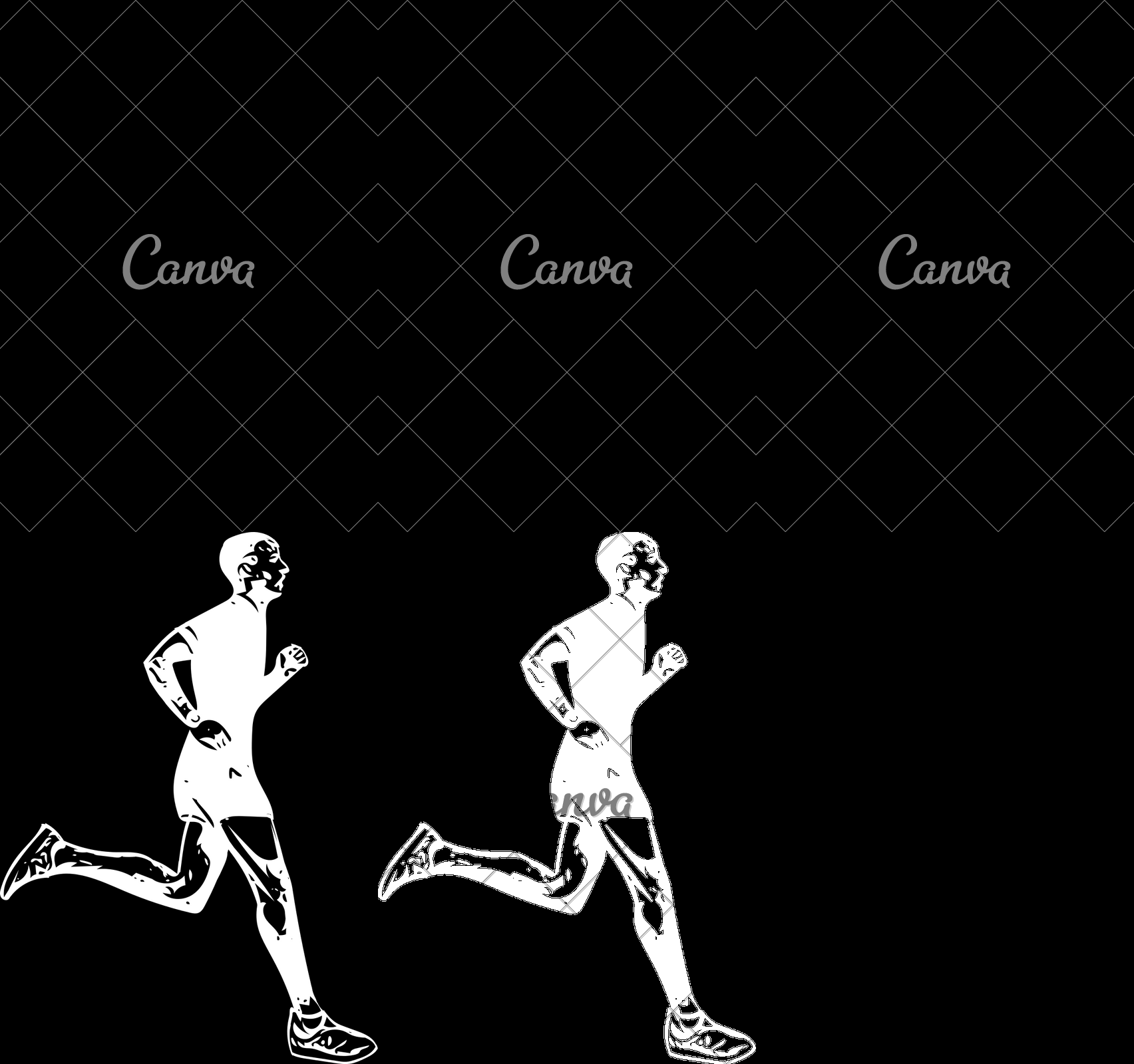 1704x1600 drawing of running man silhouette - Running Man Drawing