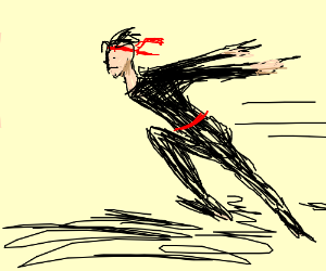 300x250 running man drawing - Running Man Drawing
