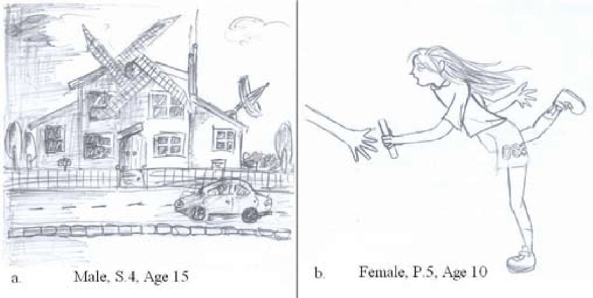 850x427 House And Running Person Drawings Judged - Running Person Drawing