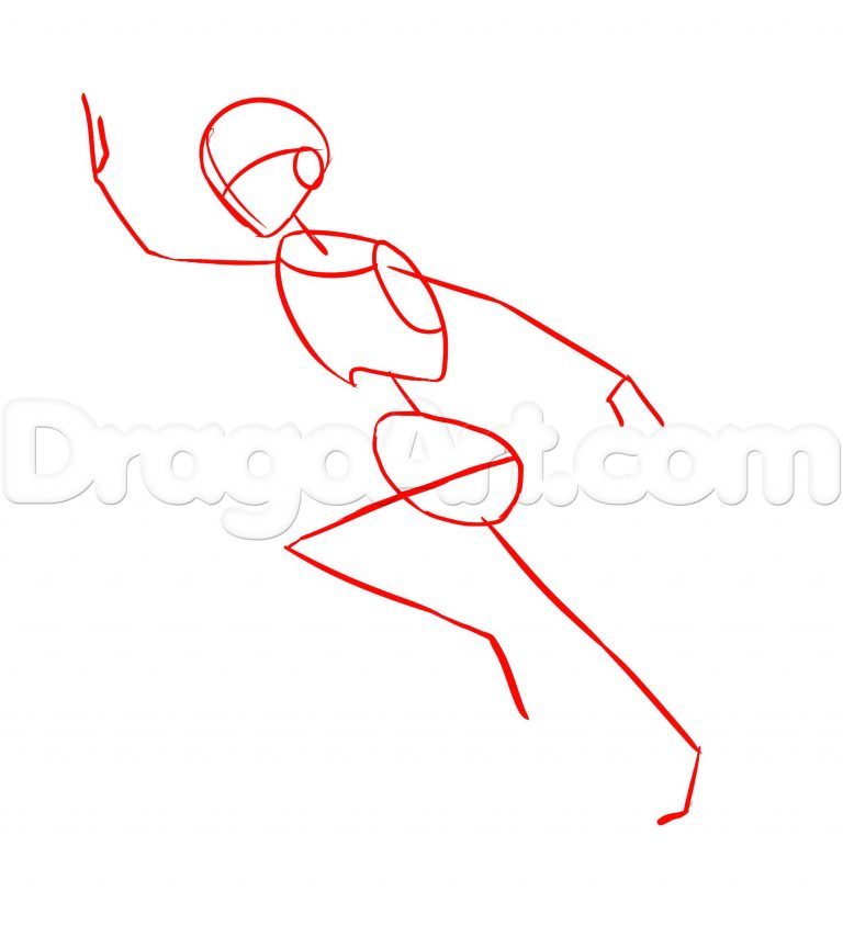 768x854 how to draw a person running easy drawing a person running draw - Running Person Drawing