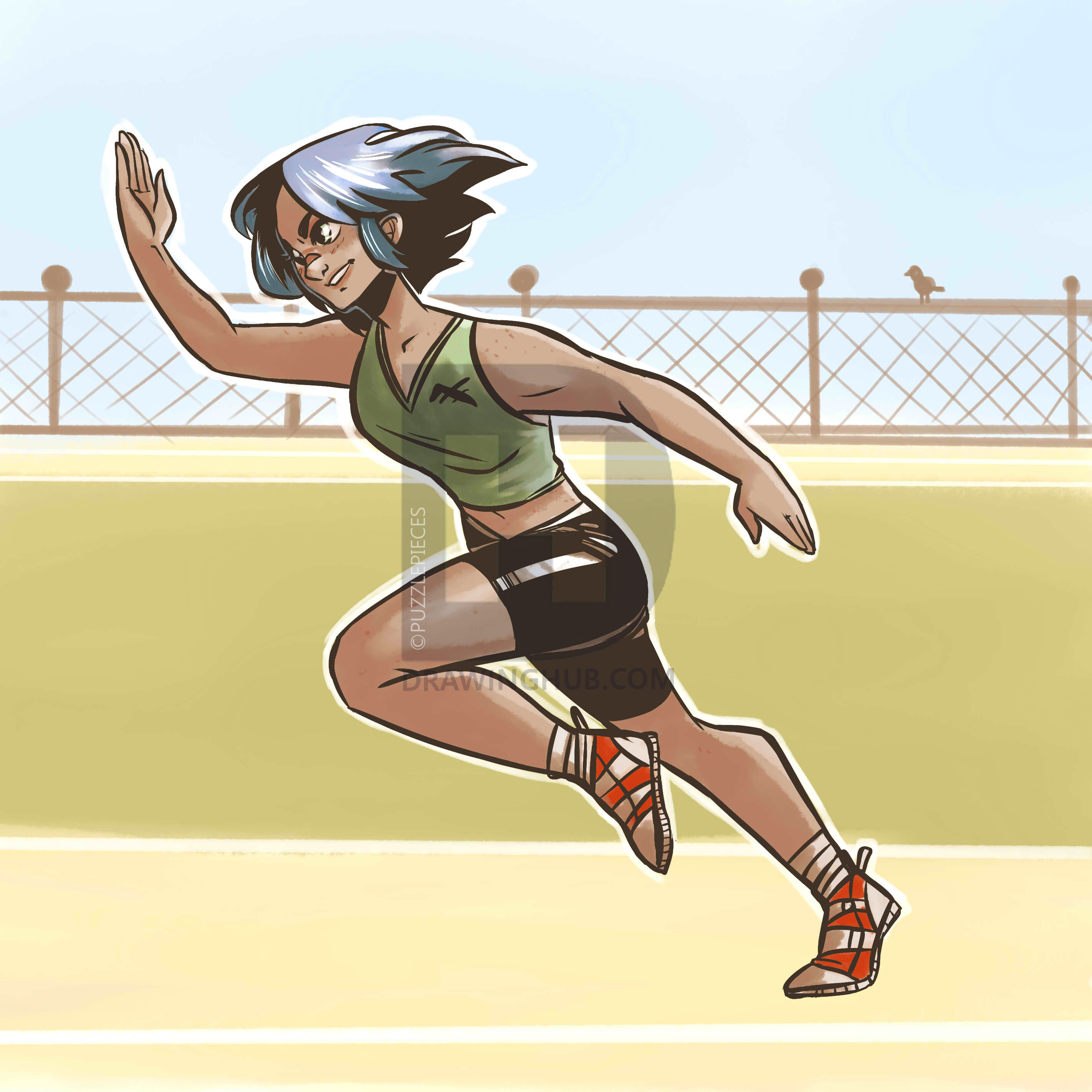 2844x2844 How To Draw A Running Person, Step - Running Person Drawing