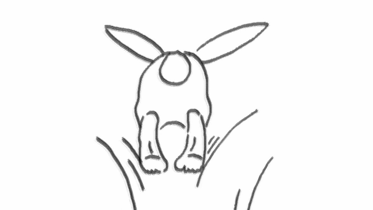 1280x720 Animation Rabbit Running Cycle - Running Rabbit Drawing
