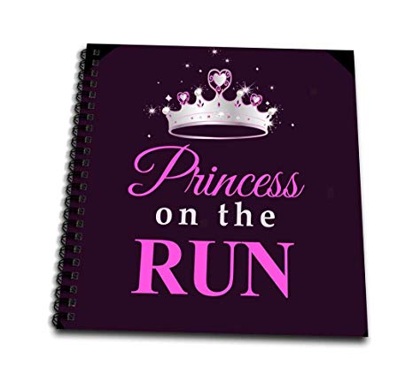466x424 db princess on the run black hot pink text silver - Running Race Drawing
