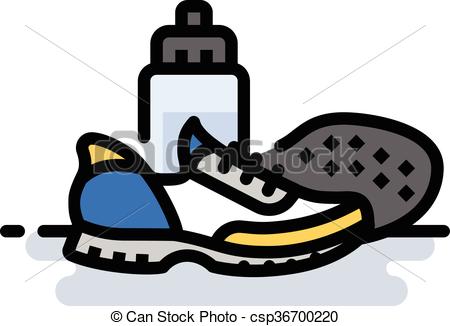 450x326 running shoes a spot illustration of a pair of running shoes - Running Shoes Drawing