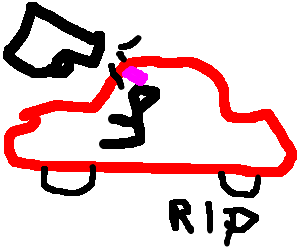 300x250 Race Car Driver Shot - Running Track Drawing