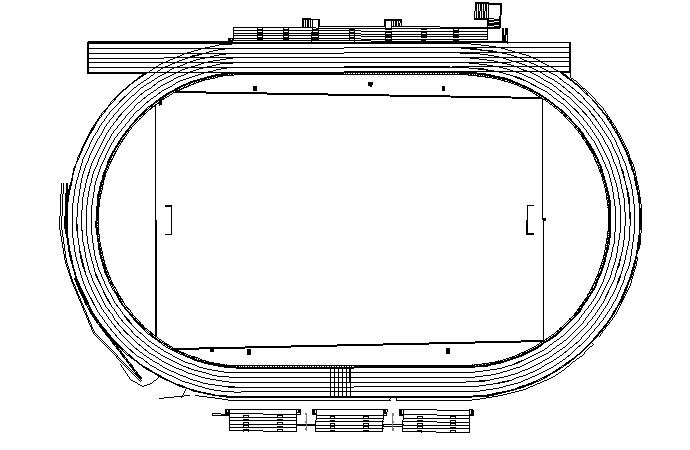 690x450 Athletics Track Sketchup Model - Running Track Drawing