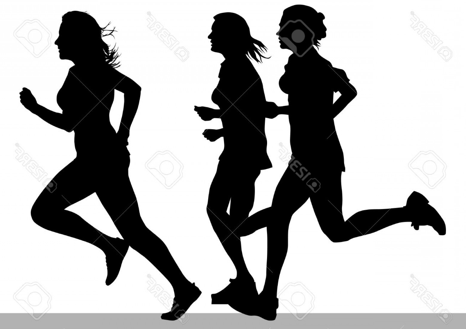 1560x1102 photovector drawing competition run among women lazttweet - Running Woman Drawing