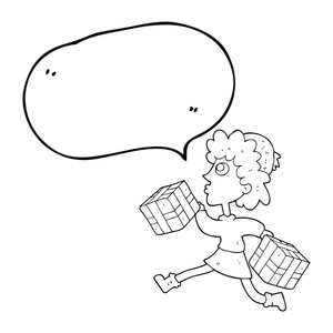 300x300 running woman and man drawing royalty free vectors - Running Woman Drawing