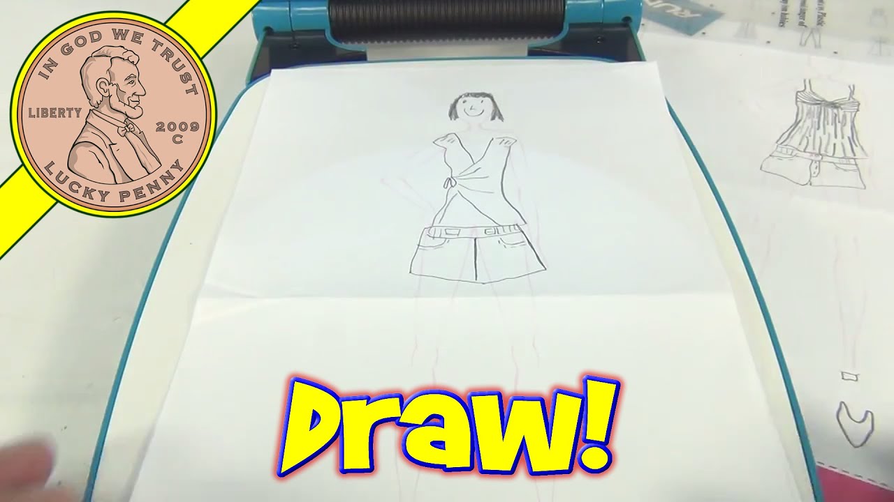 1280x720 project runway fashion design projector set drawing toy - Runway Drawing