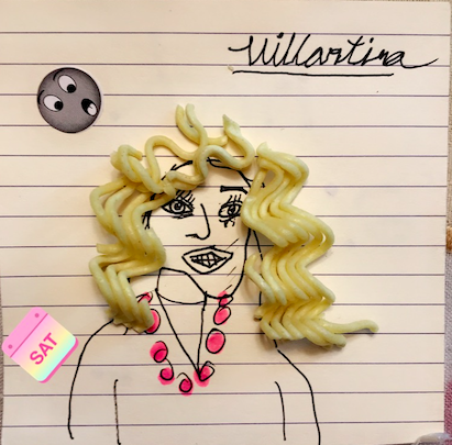 411x405 mix medium drawing inspired - Rupaul Drawing