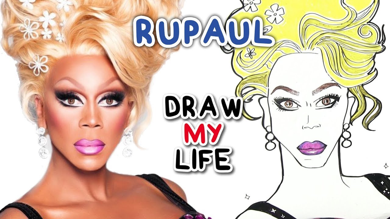 1280x720 Rupaul Draw My Life - Rupaul Drawing