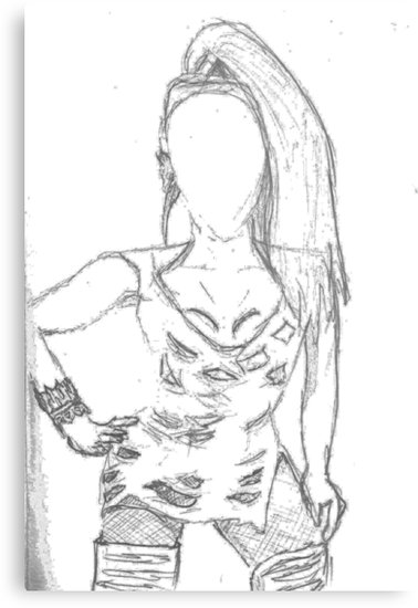 378x550 Rupaul Drawing Metal Prints - Rupaul Drawing