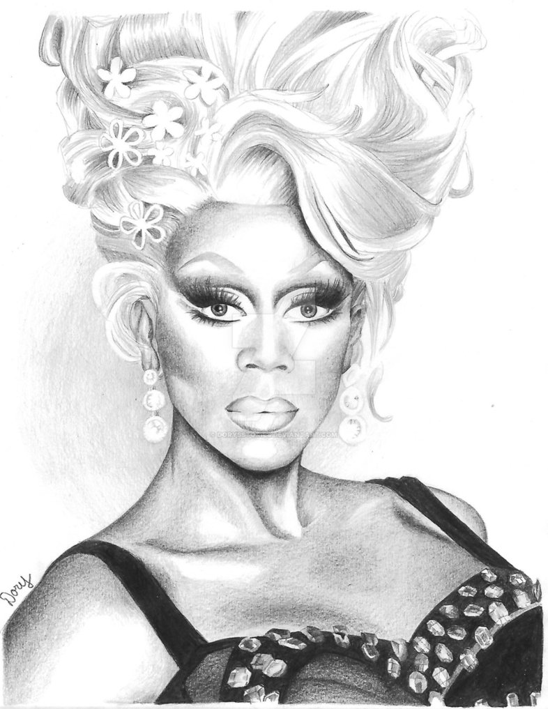 Rupaul Drawing at PaintingValley.com | Explore collection of Rupaul Drawing