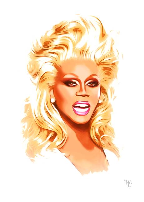463x650 stunning rupaul artwork for sale on fine art prints - Rupaul Drawing