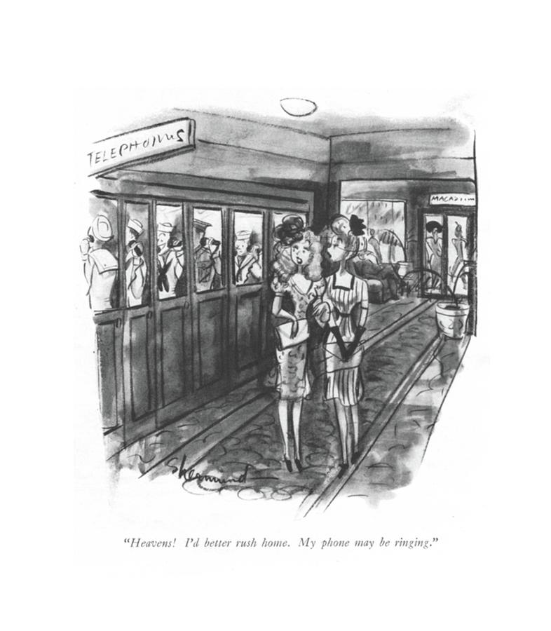 786x900 heavens! i'd better rush home my phone drawing - Rush Drawing