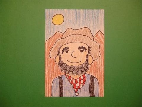 480x360 let's draw a gold rush miner! - Rush Drawing
