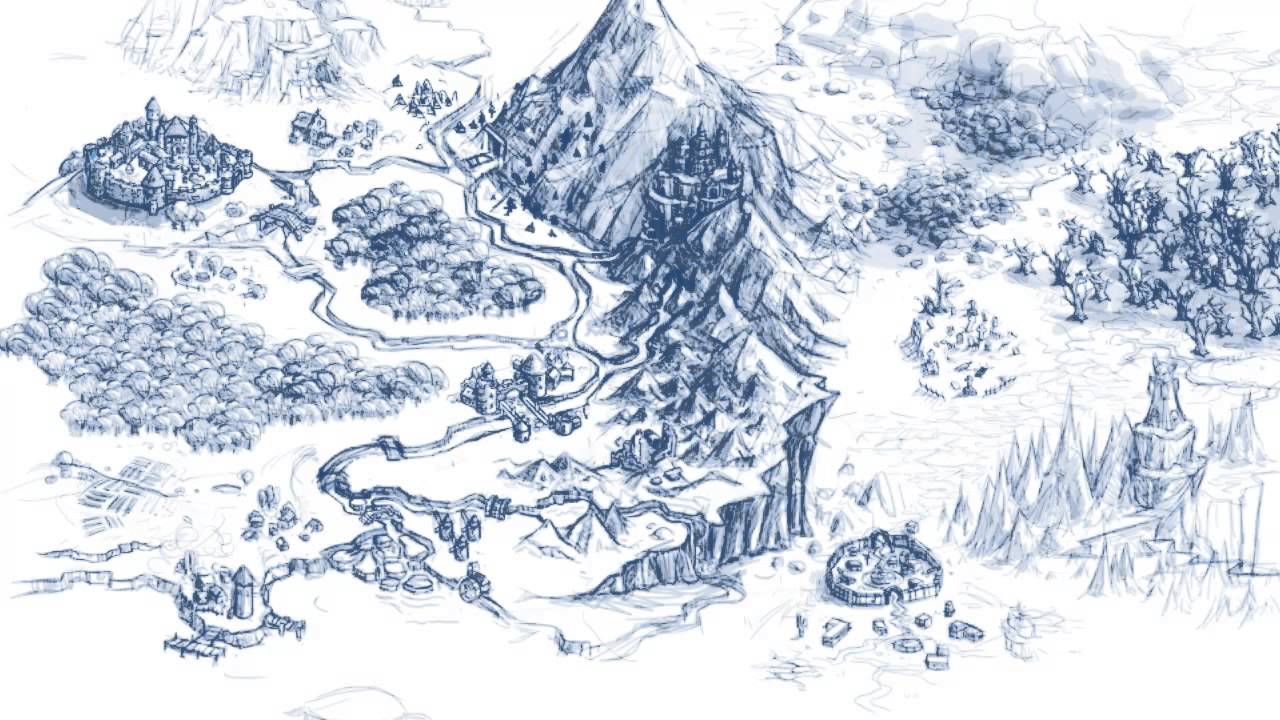 1280x720 recreating kingdom rush worldmap - Rush Drawing