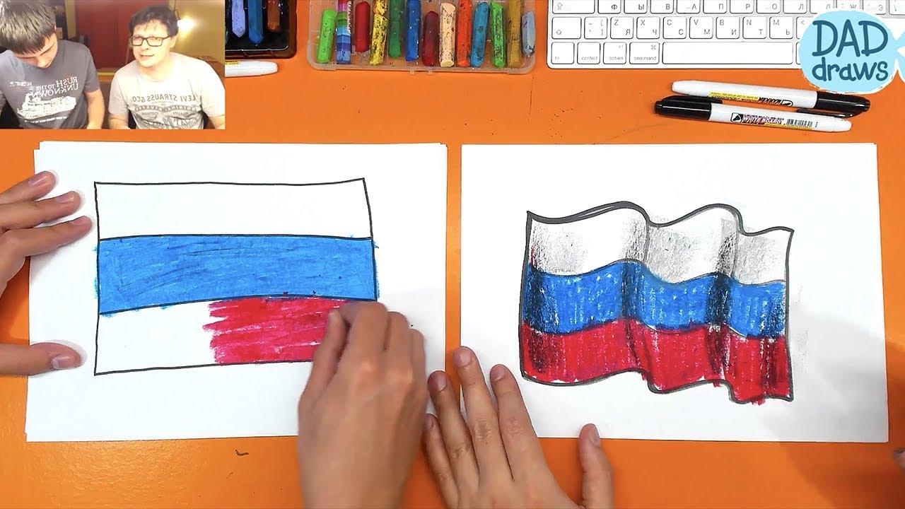 1280x720 how to draw flag of russia - Russia Drawing