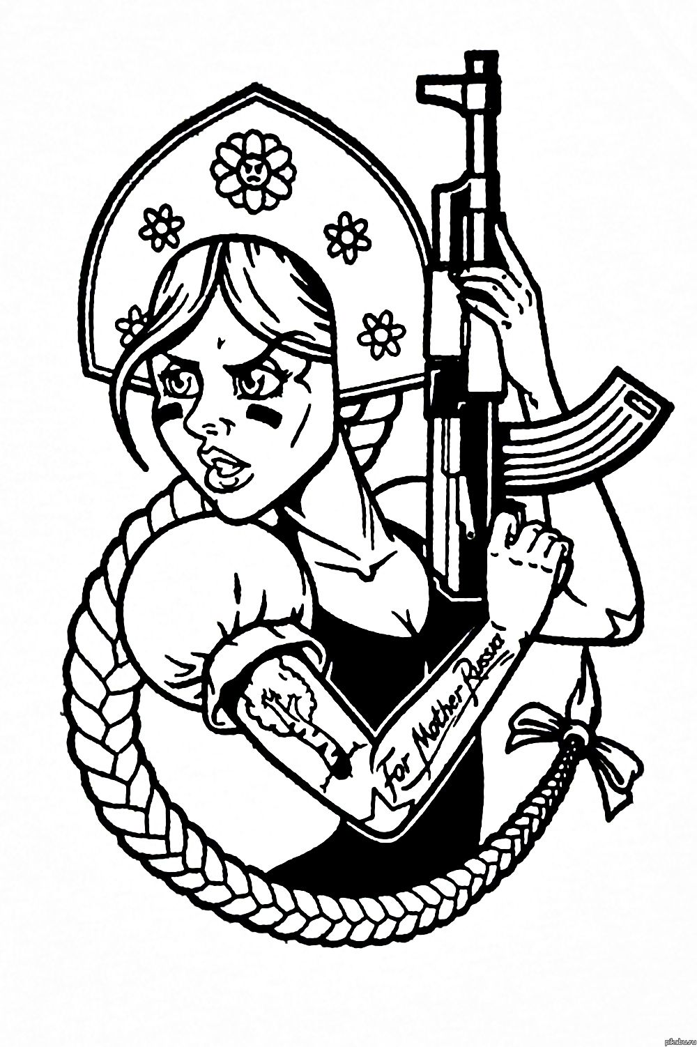 1000x1502 mother russia drawing - Russia Drawing