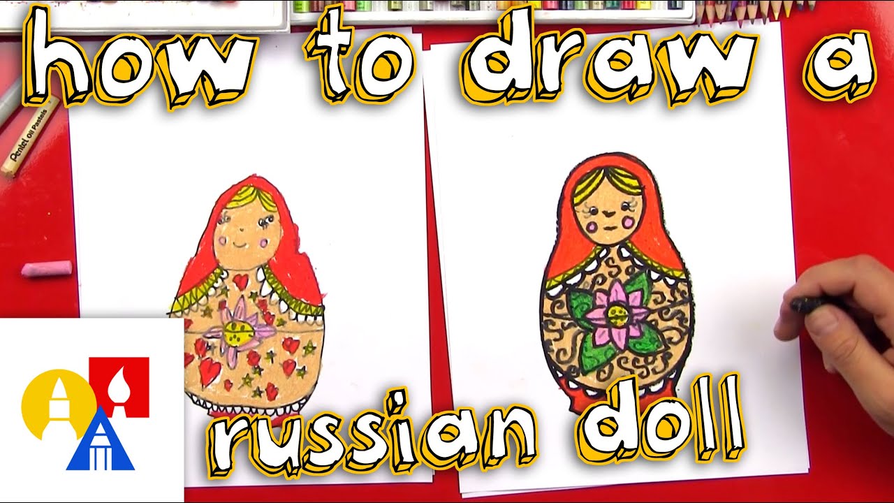 1280x720 how to draw a russian nesting doll - Russian Doll Drawing