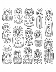 Russian Doll Drawing At Paintingvalley Com Explore Collection Of
