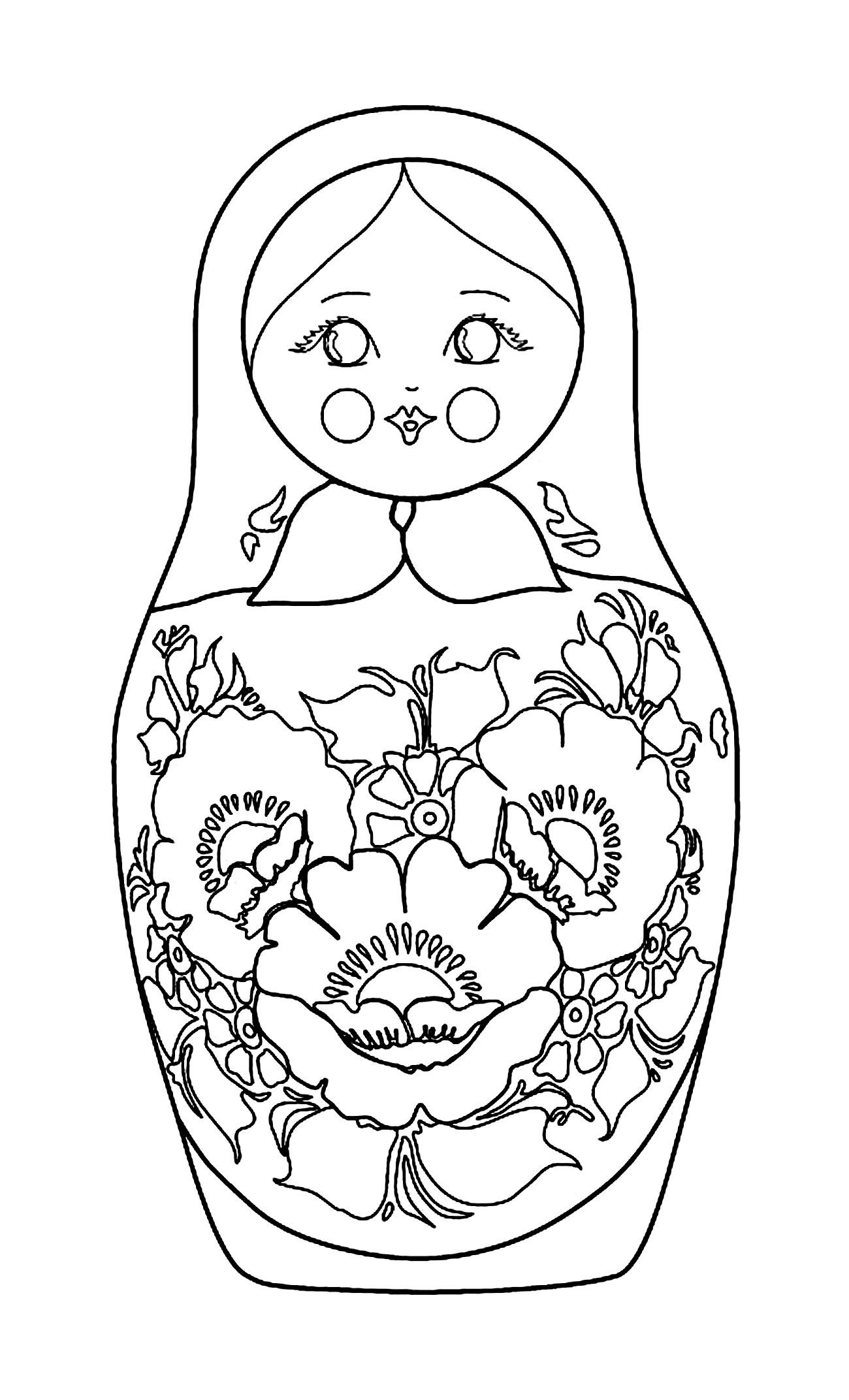1300x2144 russian dolls - Russian Doll Drawing