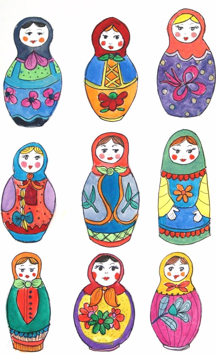 736x1207 russian nesting dolls black and white clip art matrioshka - Russian Doll Drawing