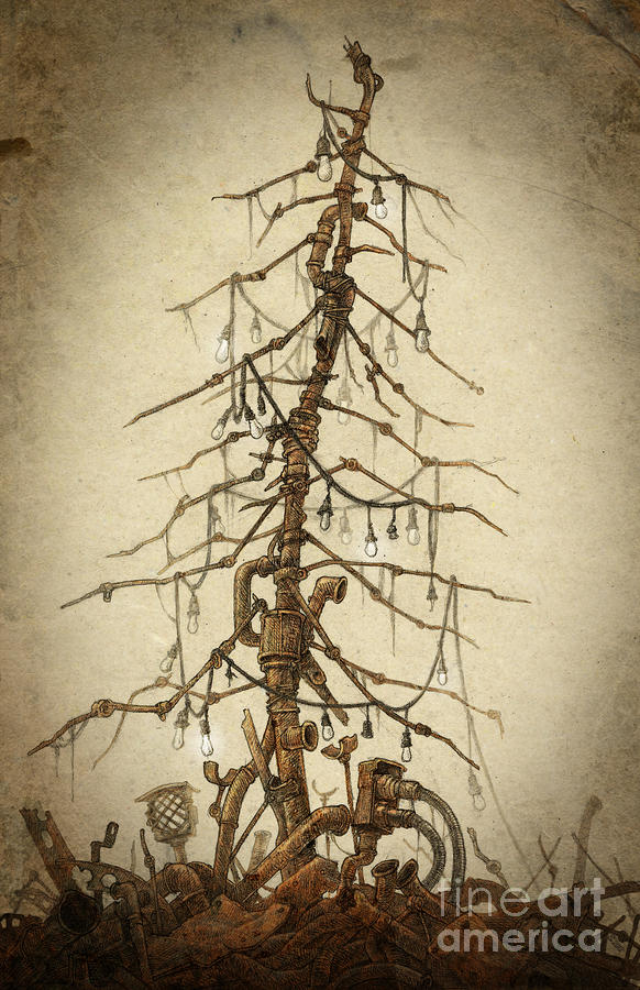 582x900 Tree Of Rust Drawing - Rust Drawing