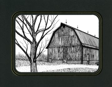360x281 drawing with rustic barn lover - Rustic Drawings