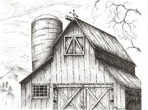 Rustic Drawings at PaintingValley.com | Explore collection of Rustic ...