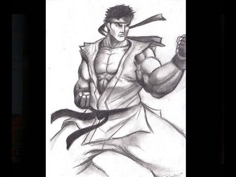 480x360 How To Draw Ryu - Ryu Drawing
