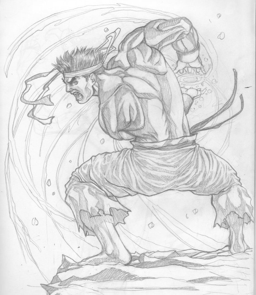 Ryu Drawing at PaintingValley.com | Explore collection of Ryu Drawing