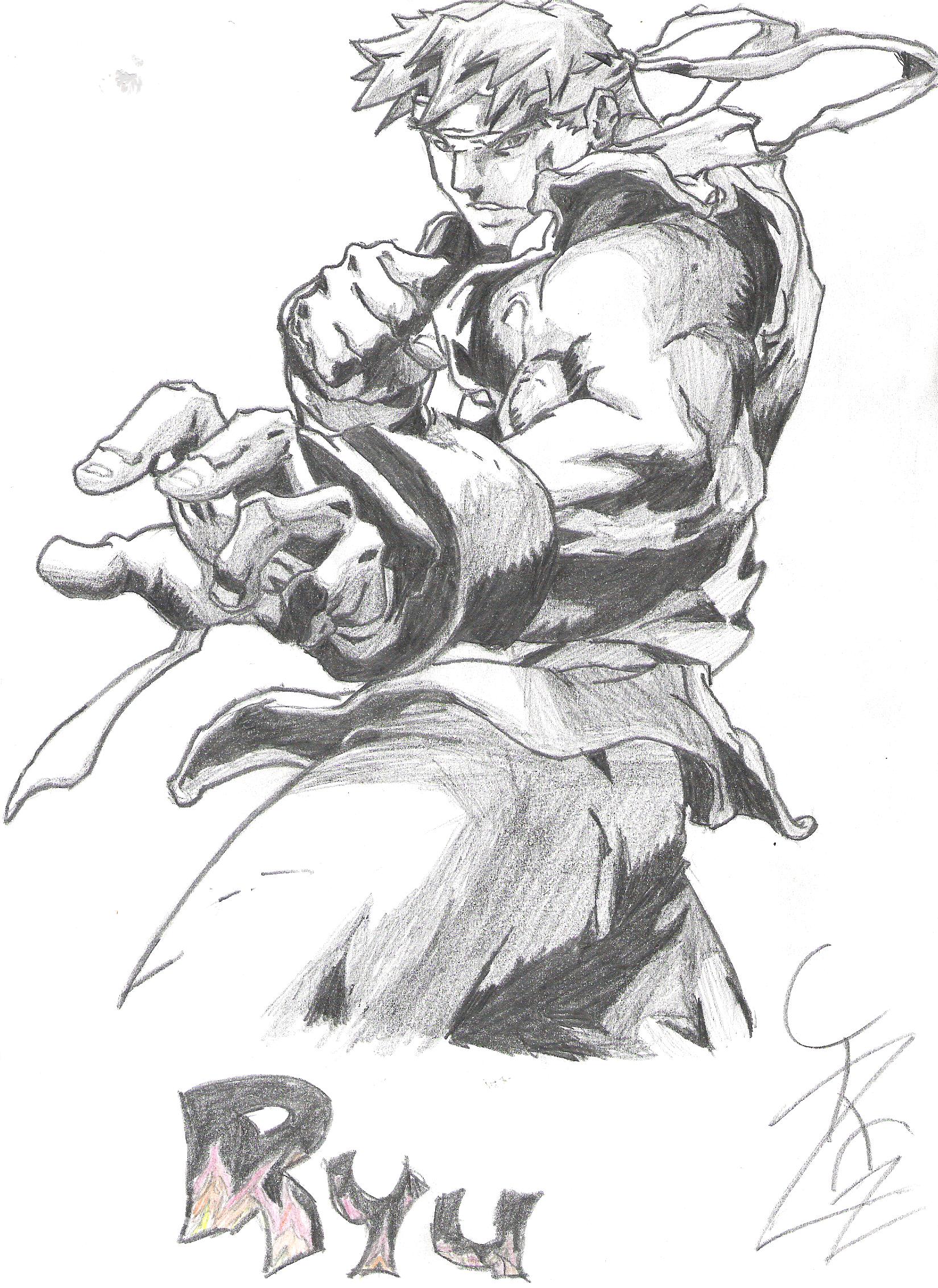 Ryu Drawing at PaintingValley.com | Explore collection of Ryu Drawing