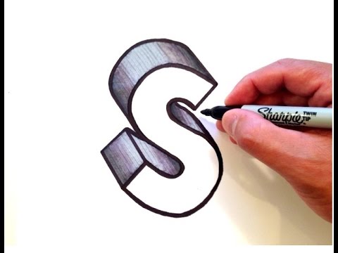 480x360 How To Draw The Letter S - S Drawing