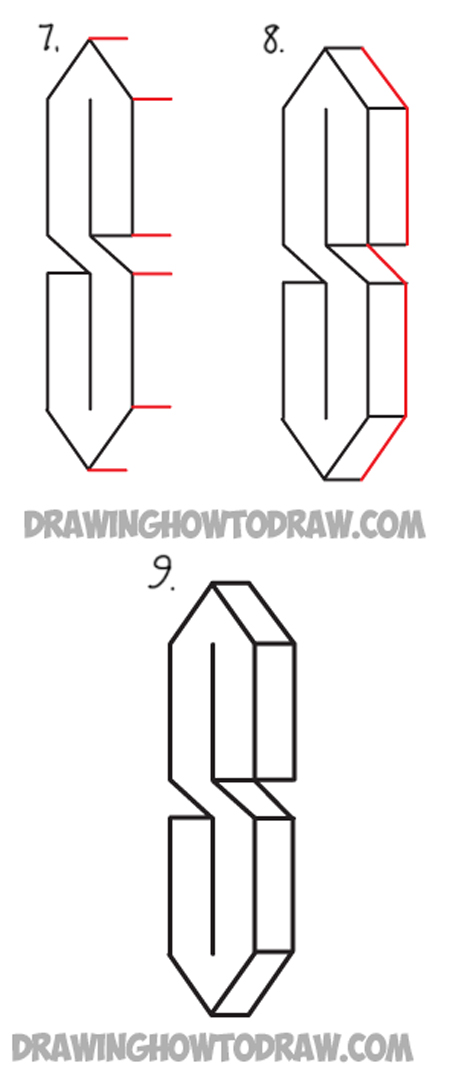 450x1083 Learn How To Turn Lines Into The Coolest Letter S - S Drawing