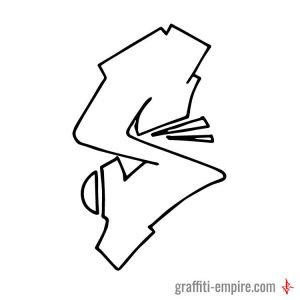 300x300 Graffiti Letter S Graffiti Empire - S Drawing