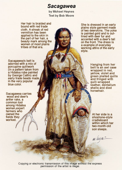418x584 the faces of sacagawea discovering lewis clark - Sacagawea Drawing