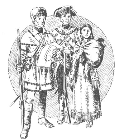 398x450 The Imagery Of Sacagawea - Sacagawea Drawing